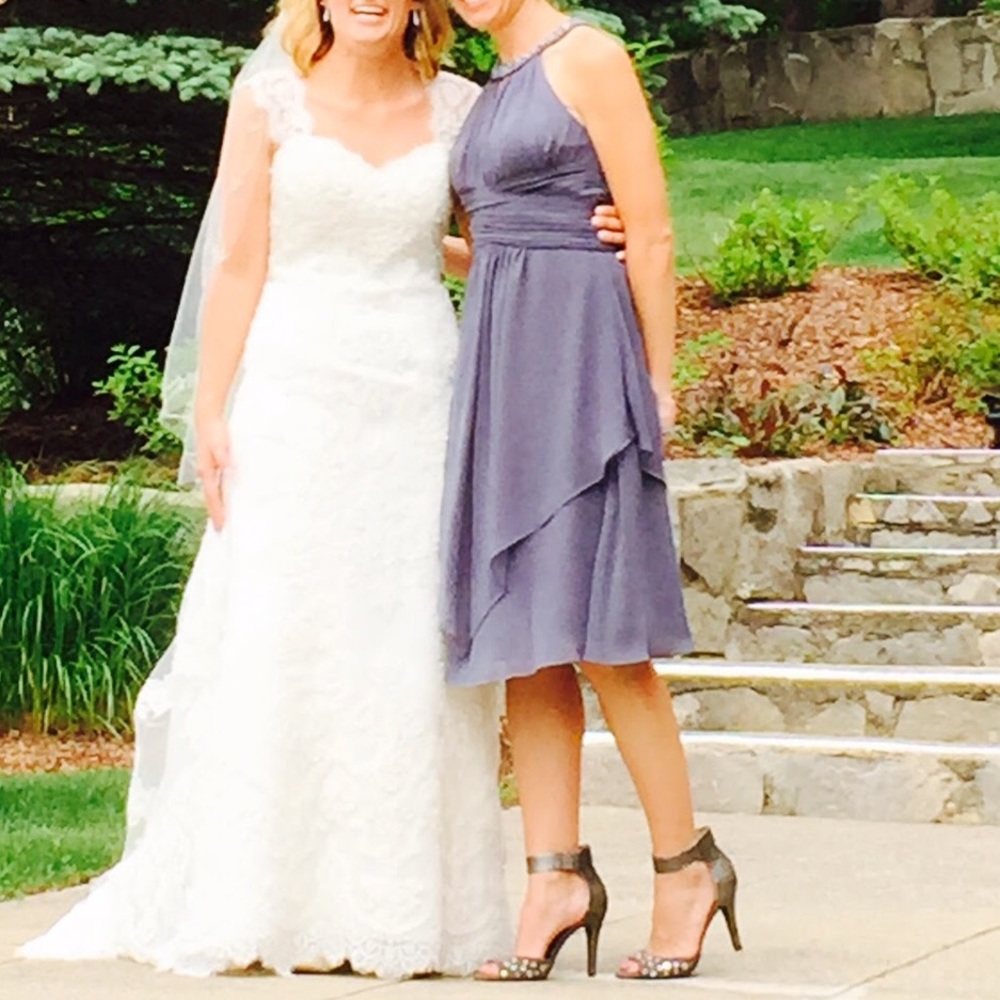 Eliza J halter Dress in Gray